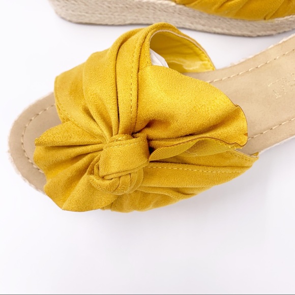 Knotted open toe mule espadrille sandal - Picture 5 of 8